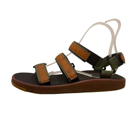 Timberland Men’s Green & Brown Lightweight Adjustable Strapped Sandals Size M - Picture 4 of 7